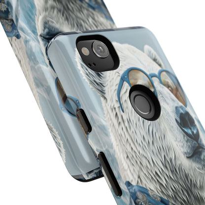 "Urban Zen Polar Bear" Mobile Phone Case (blue)