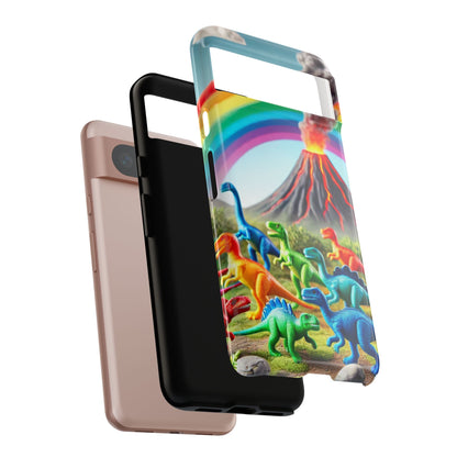 "Rainbow Dinosaurs" Mobile Phone Case