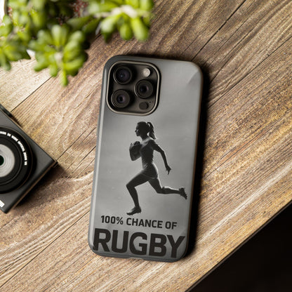 "Rain, Shine, Rugby" Mobile Phone Case