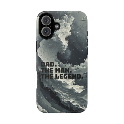 "Dad. The Man. The Legend" Mobile Phone Case (grey)