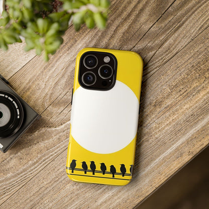 "The Feathered Assembly - Yellow" Mobile Phone Case
