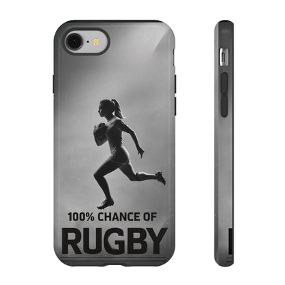 "Rain, Shine, Rugby" Mobile Phone Case