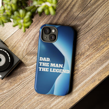 "Dad.  The Man.  The Legend" Mobile Phone Case (blue)