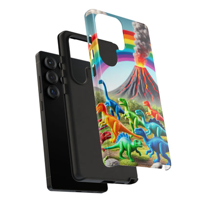 "Rainbow Dinosaurs" Mobile Phone Case