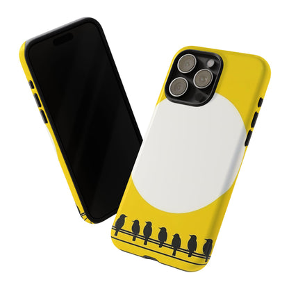 "The Feathered Assembly - Yellow" Mobile Phone Case