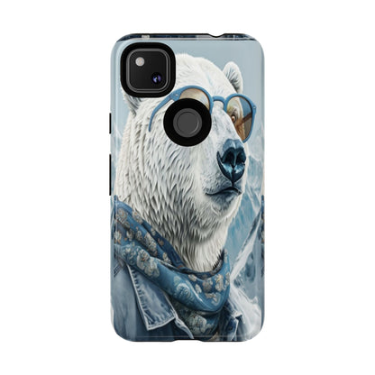 "Urban Zen Polar Bear" Mobile Phone Case (blue)