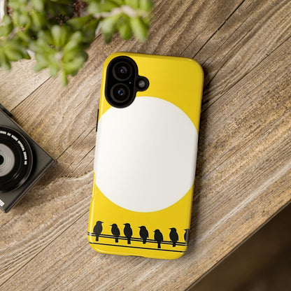 "The Feathered Assembly - Yellow" Mobile Phone Case