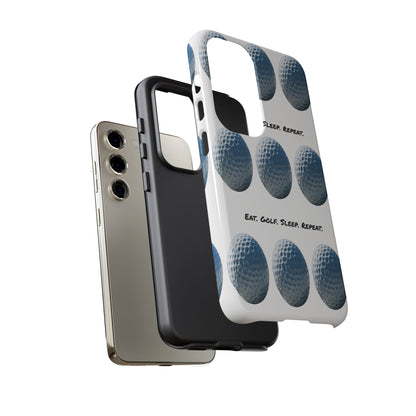 "Eat. Golf. Sleep. Repeat." Mobile Phone Case