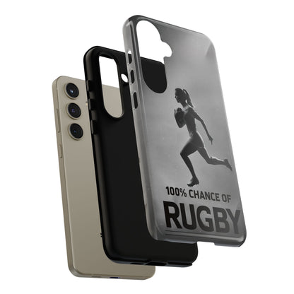 "Rain, Shine, Rugby" Mobile Phone Case