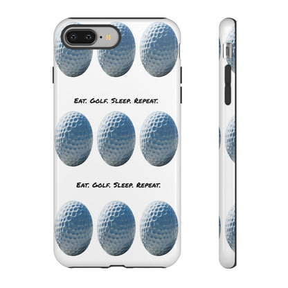 "Eat. Golf. Sleep. Repeat." Mobile Phone Case