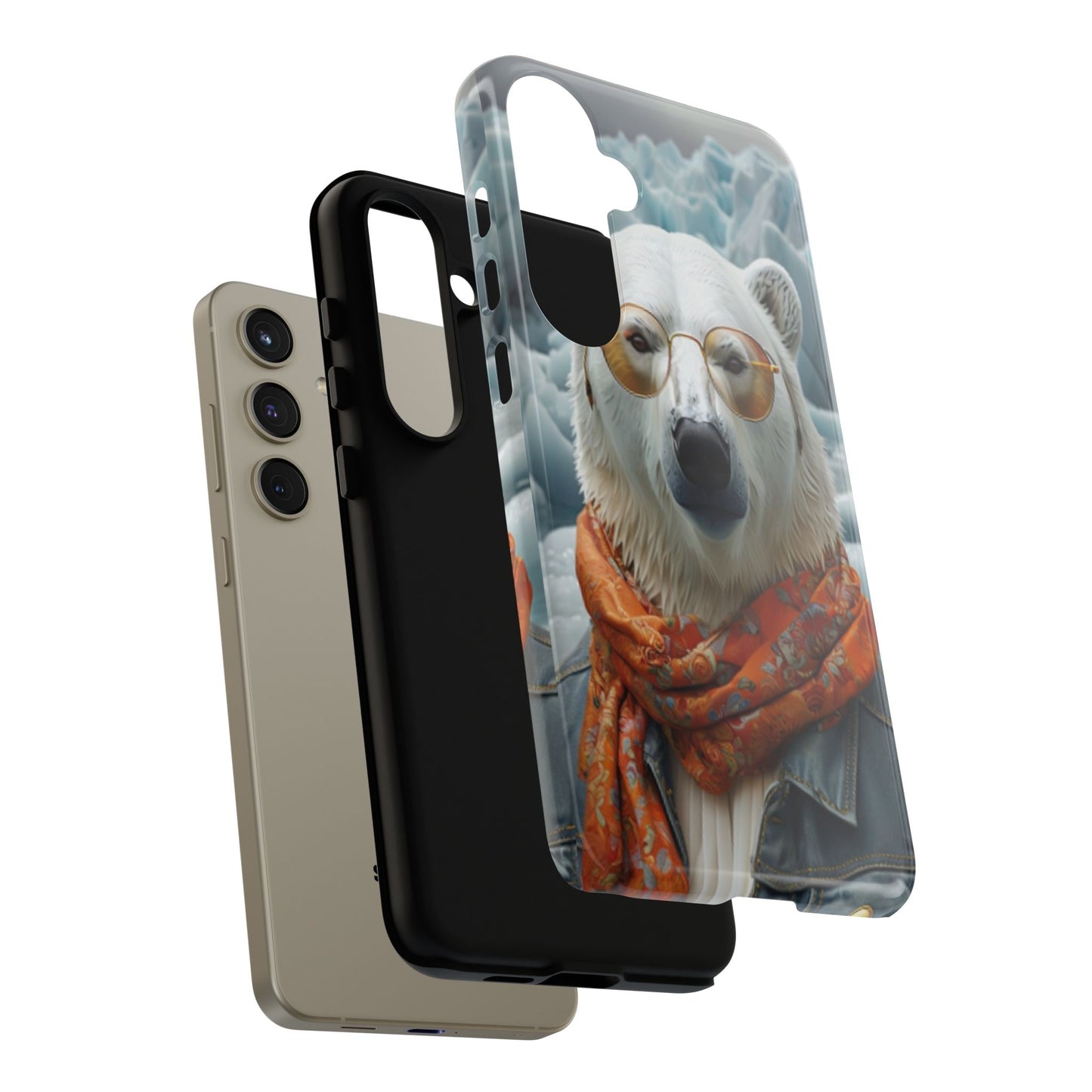 "Urban Zen Polar Bear" Mobile Phone Case