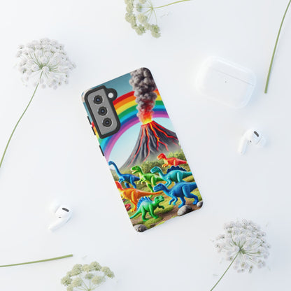 "Rainbow Dinosaurs" Mobile Phone Case