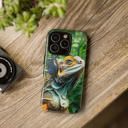"Bearded Dragon - Jungle Beats" Mobile Phone Case