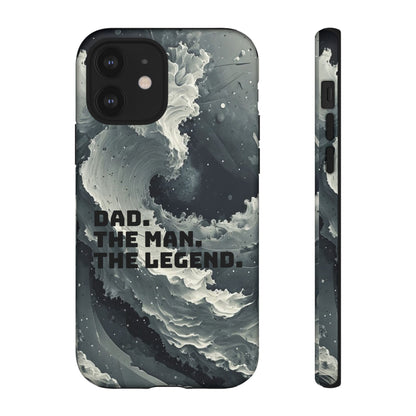 "Dad. The Man. The Legend" Mobile Phone Case (grey)