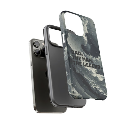 "Dad. The Man. The Legend" Mobile Phone Case (grey)
