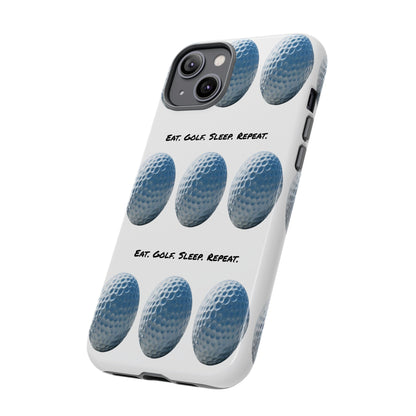 "Eat. Golf. Sleep. Repeat." Mobile Phone Case