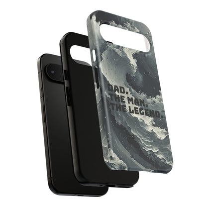 "Dad. The Man. The Legend" Mobile Phone Case (grey)