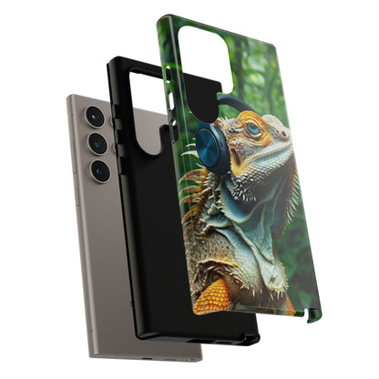"Bearded Dragon - Jungle Beats" Mobile Phone Case
