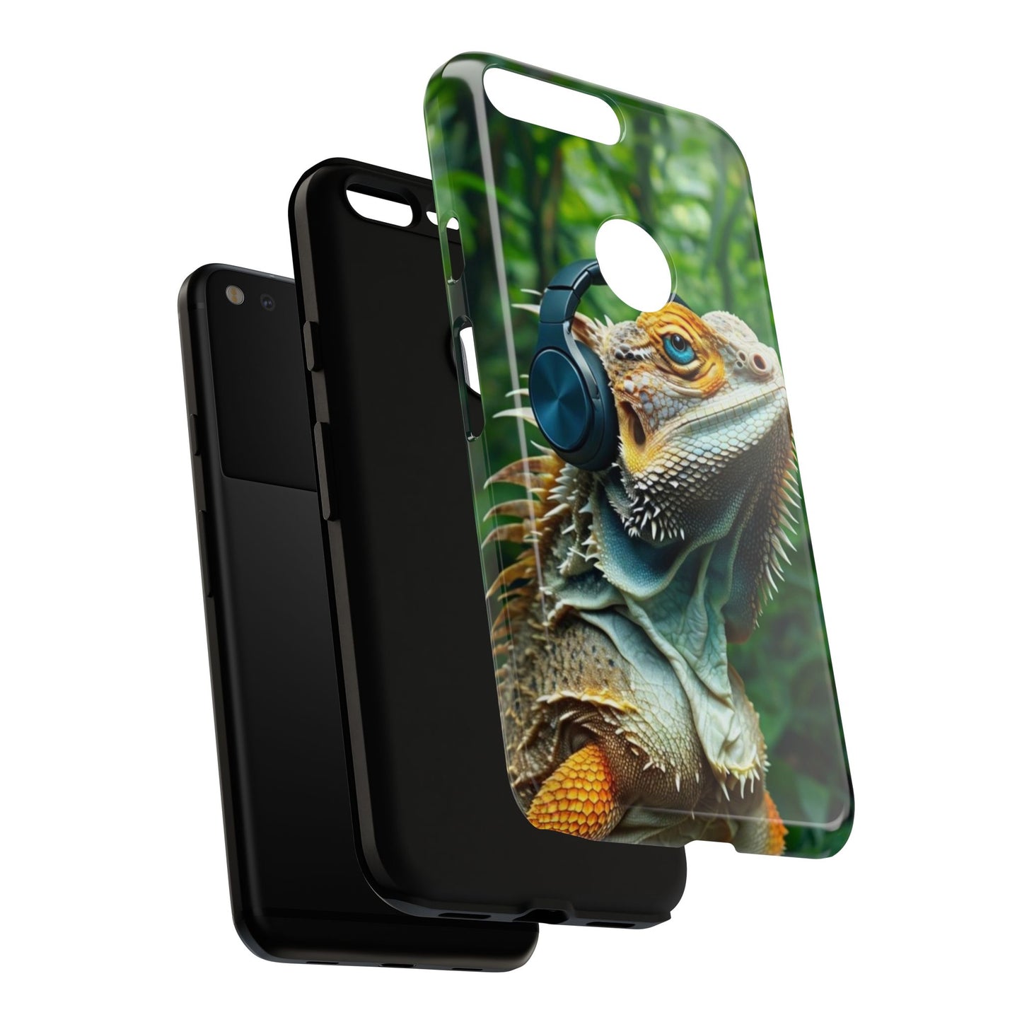 "Bearded Dragon - Jungle Beats" Mobile Phone Case
