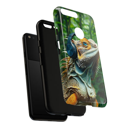 "Bearded Dragon - Jungle Beats" Mobile Phone Case