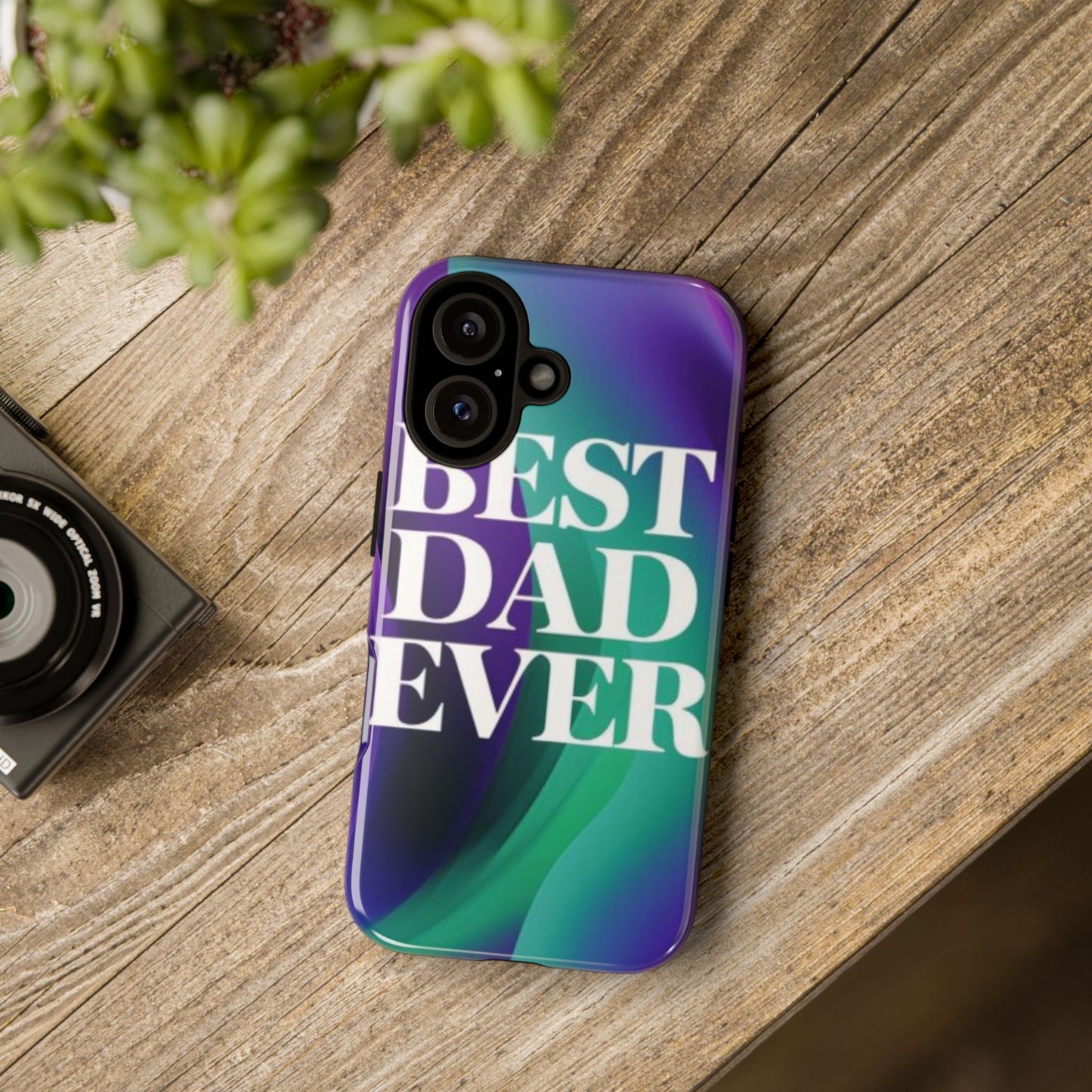"Best Dad Ever" Mobile Phone Case (purple)