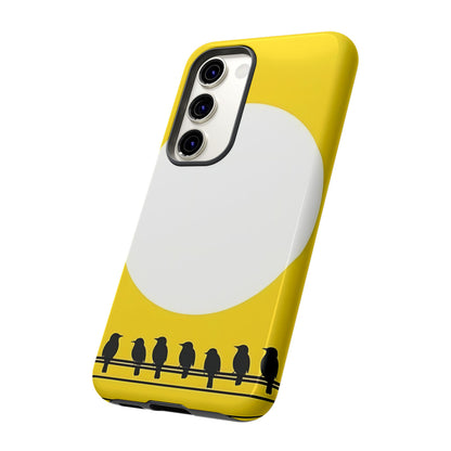 "The Feathered Assembly - Yellow" Mobile Phone Case