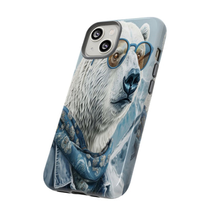 "Urban Zen Polar Bear" Mobile Phone Case (blue)