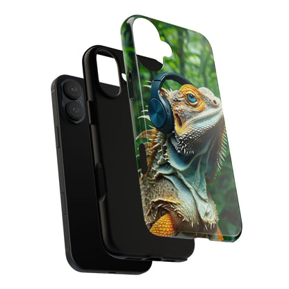 "Bearded Dragon - Jungle Beats" Mobile Phone Case