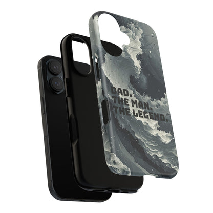 "Dad. The Man. The Legend" Mobile Phone Case (grey)