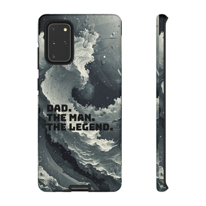 "Dad. The Man. The Legend" Mobile Phone Case (grey)