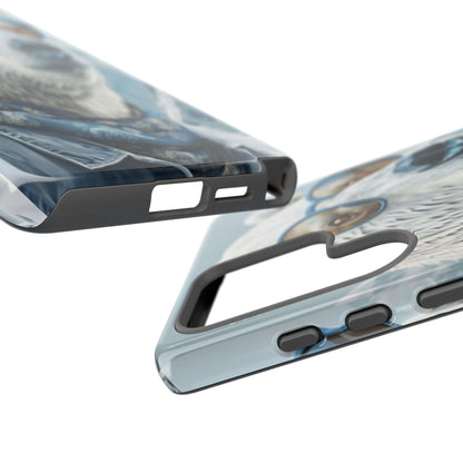 "Urban Zen Polar Bear" Mobile Phone Case (blue)