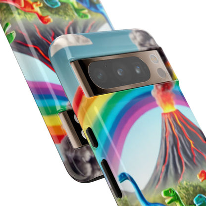 "Rainbow Dinosaurs" Mobile Phone Case