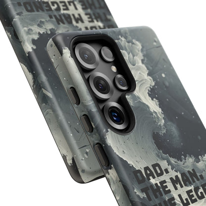 "Dad. The Man. The Legend" Mobile Phone Case (grey)
