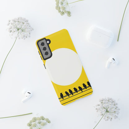 "The Feathered Assembly - Yellow" Mobile Phone Case