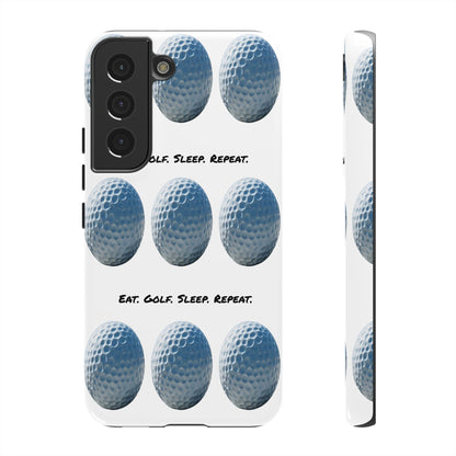 "Eat. Golf. Sleep. Repeat." Mobile Phone Case