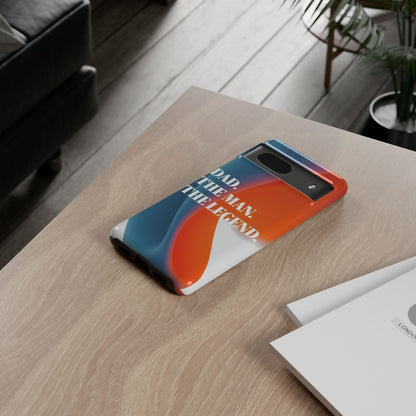 "Dad. The Man. The Legend." Mobile Phone Case (orange)