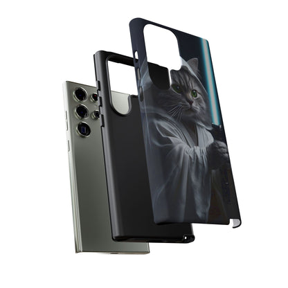 "Jedi Whisker" Mobile Phone Case (blue light sabre)