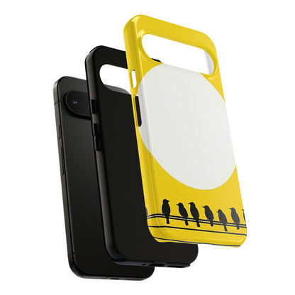 "The Feathered Assembly - Yellow" Mobile Phone Case