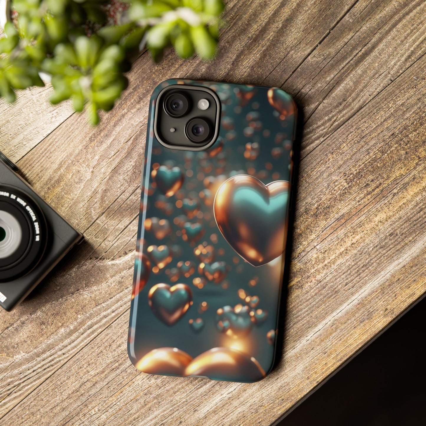 "Hearts on Repeat" Mobile Phone Case
