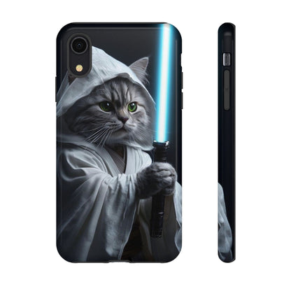 "Jedi Whisker" Mobile Phone Case (blue light sabre)