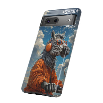 "Keep calm and turn up the volume." Mobile Phone Case