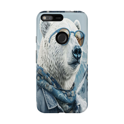 "Urban Zen Polar Bear" Mobile Phone Case (blue)