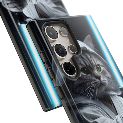 "Jedi Whisker" Mobile Phone Case (blue light sabre)