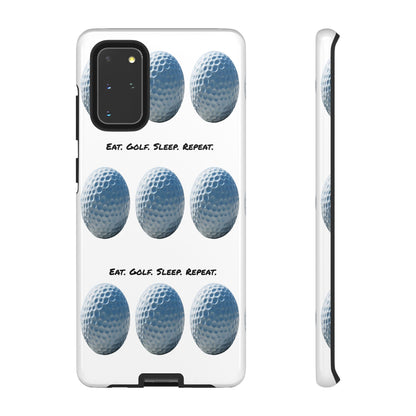 "Eat. Golf. Sleep. Repeat." Mobile Phone Case