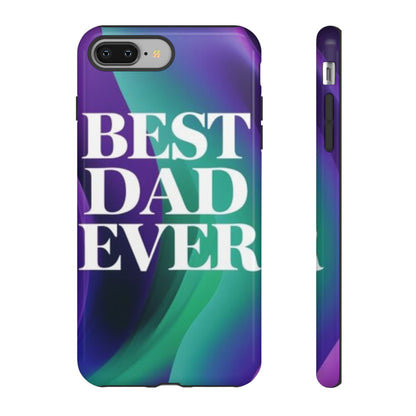 "Best Dad Ever" Mobile Phone Case (purple)