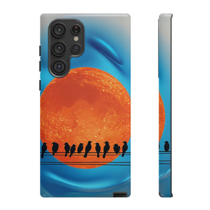 "The Feathered Assembly" Mobile Phone Case (orange)