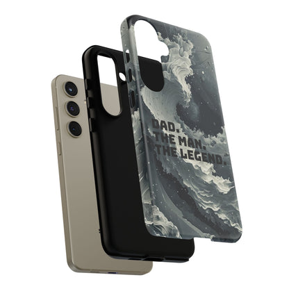 "Dad. The Man. The Legend" Mobile Phone Case (grey)