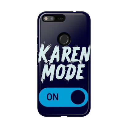 "Karen Mode On" Mobile Phone Case (blue)