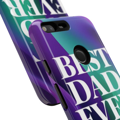 "Best Dad Ever" Mobile Phone Case (purple)