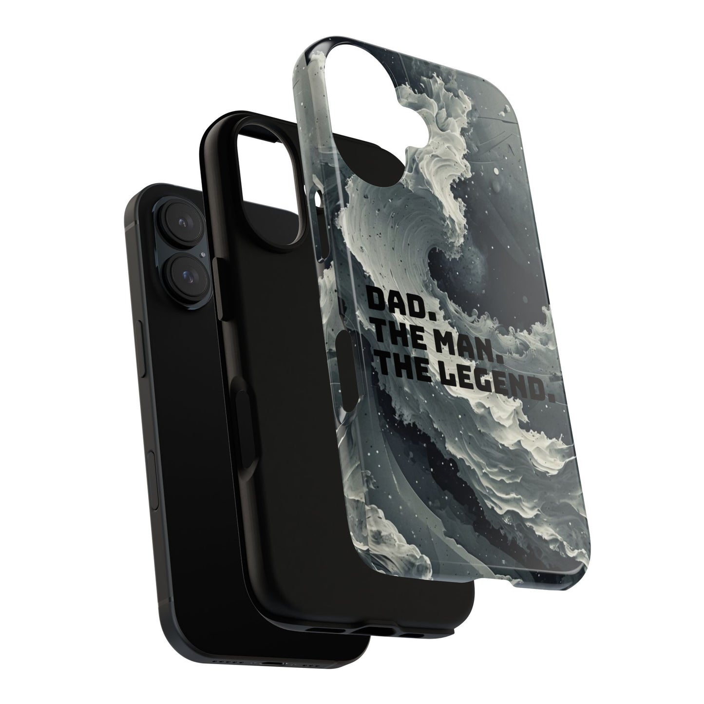 "Dad. The Man. The Legend" Mobile Phone Case (grey)